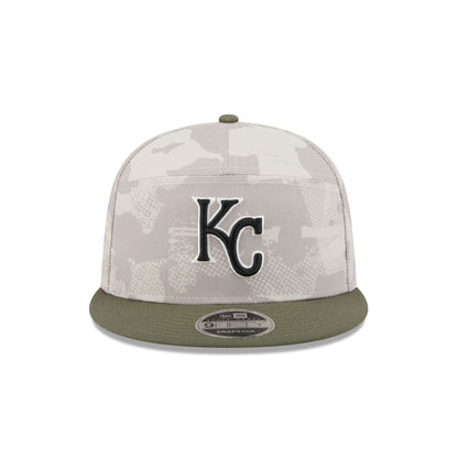 Kansas City Royals Armed Forces Day 2025 Split Panel 9FIFTY Snapback Hat