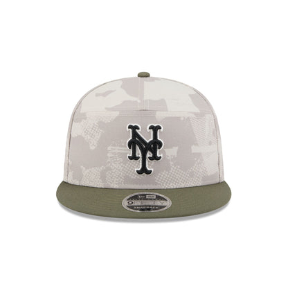New York Mets Armed Forces Day 2025 Split Panel 9FIFTY Snapback Hat