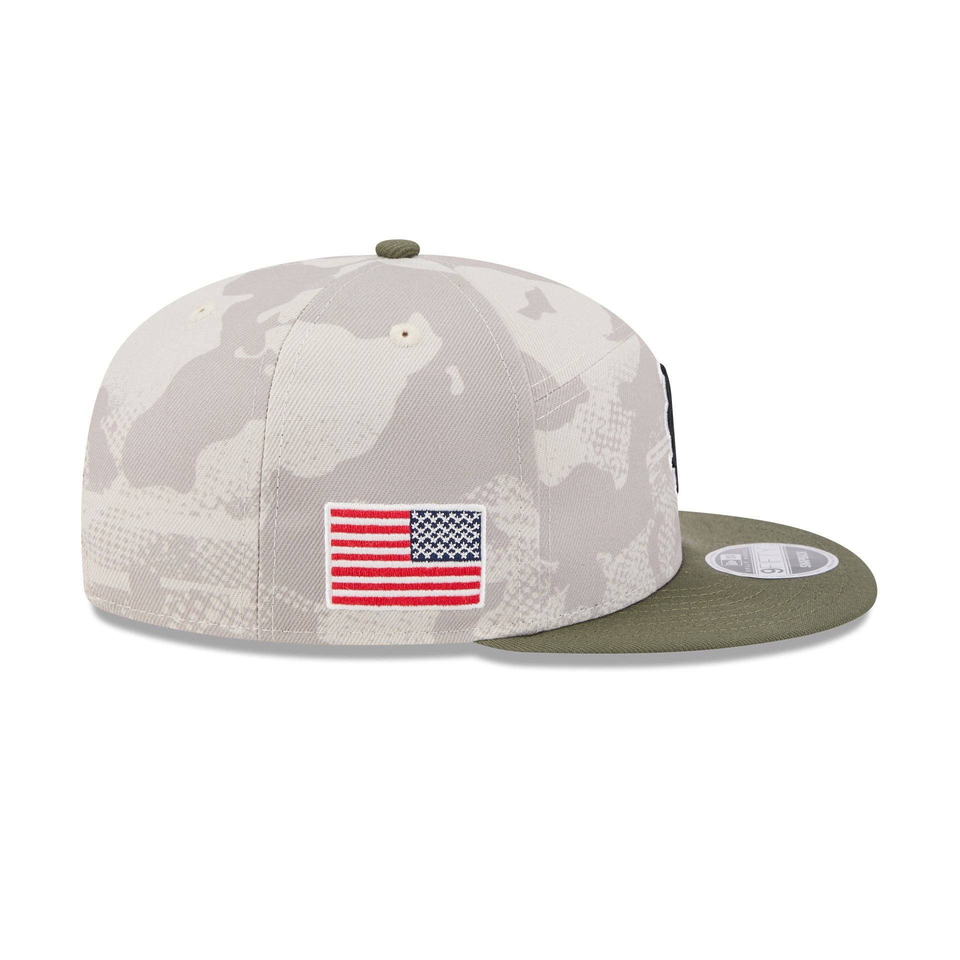 New York Mets Armed Forces Day 2025 Split Panel 9FIFTY Snapback Hat