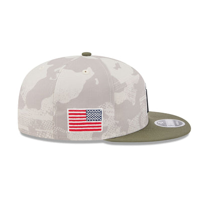 Los Angeles Angels Armed Forces Day 2025 Split Panel 9FIFTY Snapback Hat