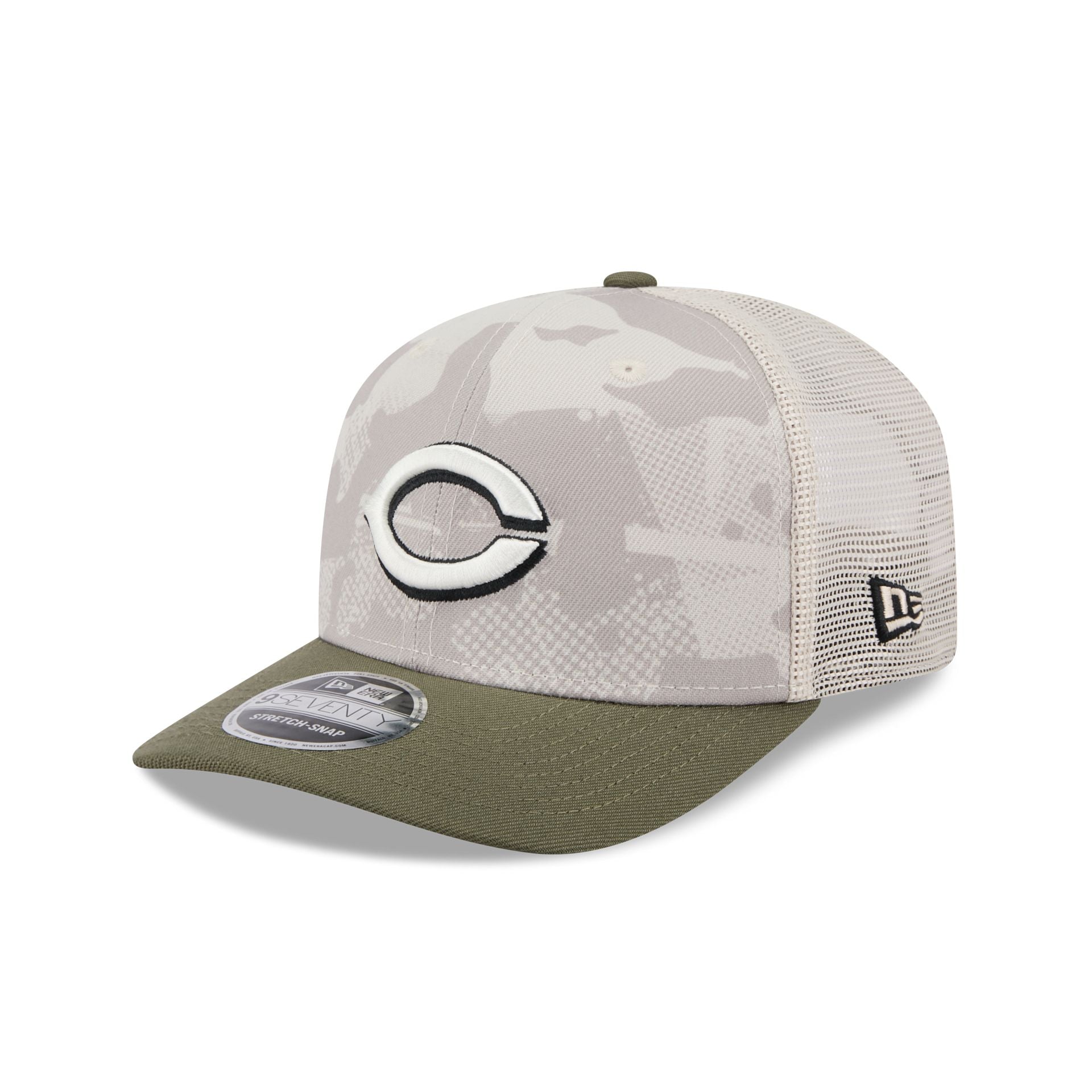 Cincinnati Reds Armed Forces Day 2025 9SEVENTY Trucker Hat