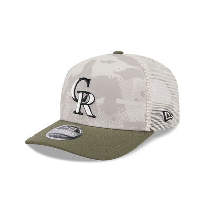 Colorado Rockies Armed Forces Day 2025 9SEVENTY Trucker Hat