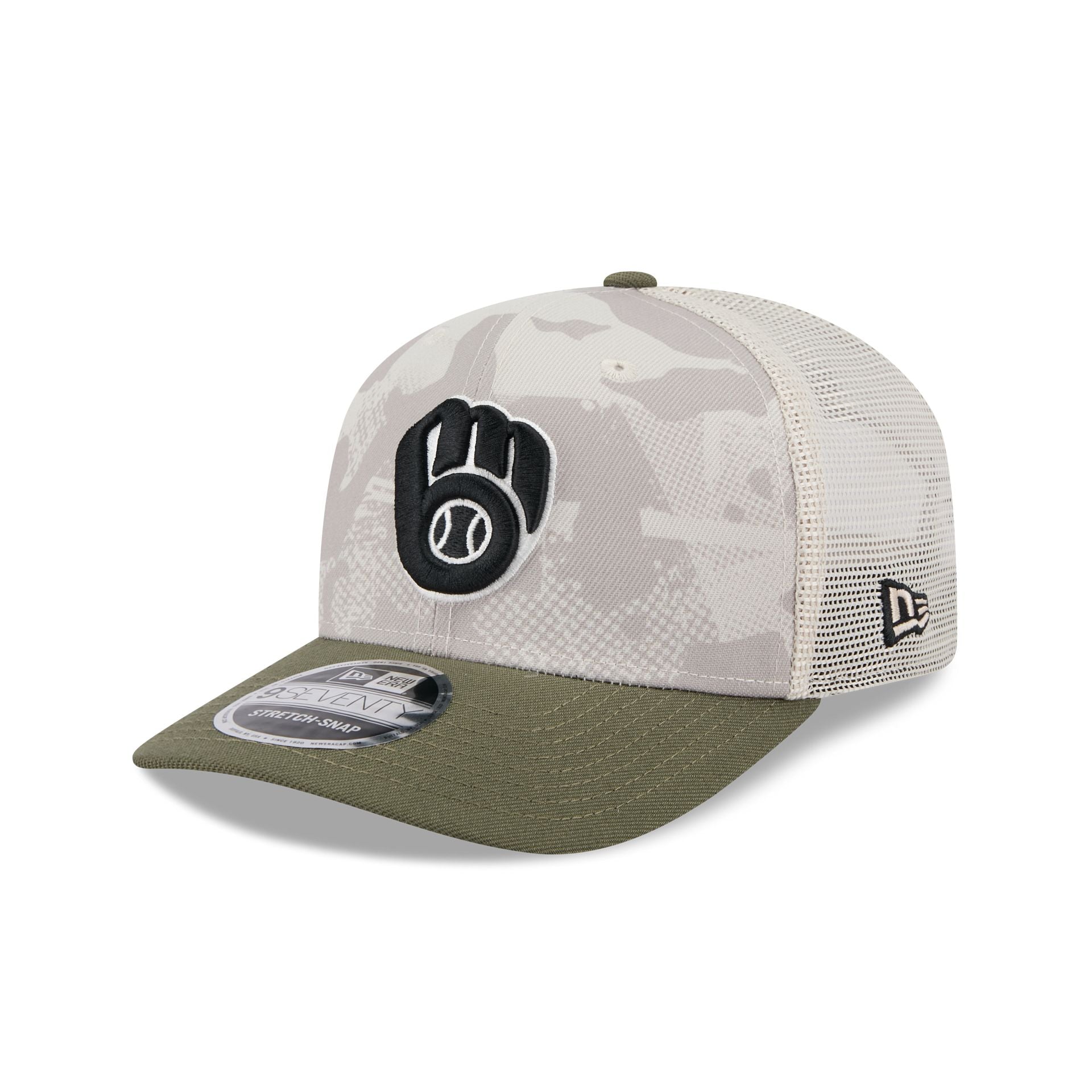 Milwaukee Brewers Armed Forces Day 2025 9SEVENTY Trucker Hat