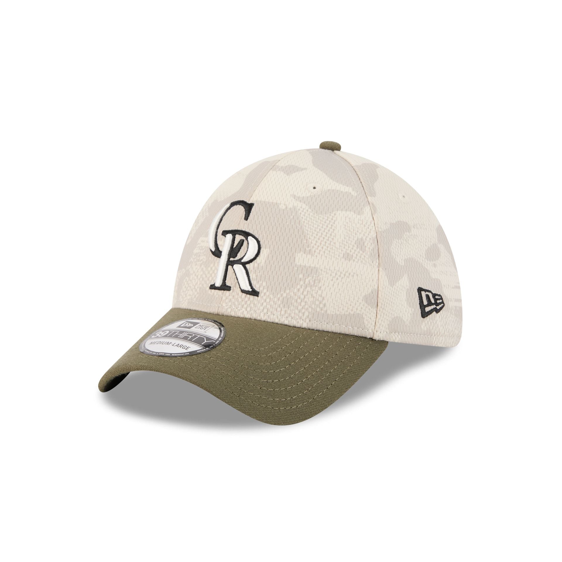 Colorado Rockies Armed Forces Day 2025 39THIRTY Stretch Fit Hat