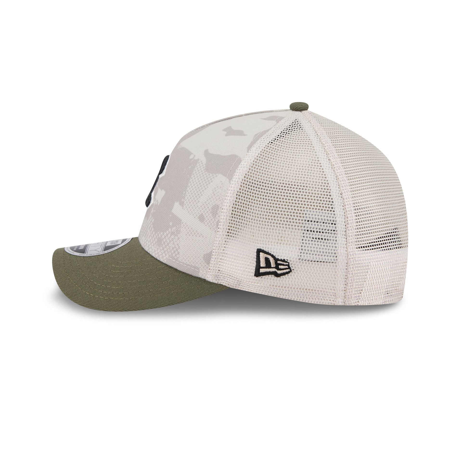 Chicago Cubs Armed Forces Day 2025 9FORTY M-Crown A-Frame Trucker Hat
