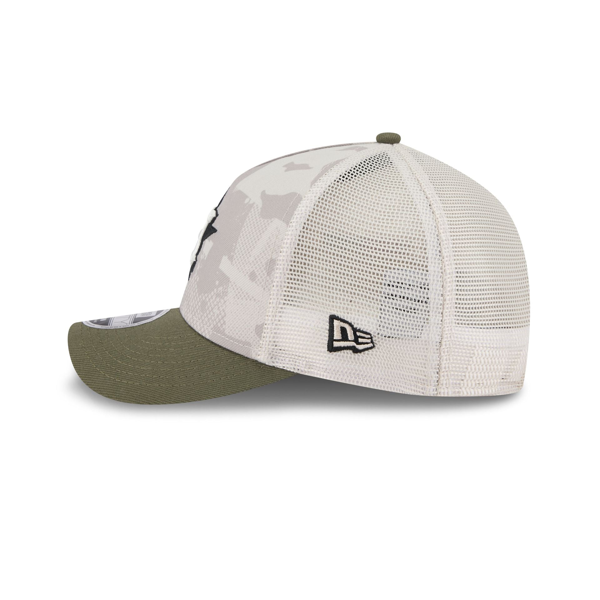 Houston Astros Armed Forces Day 2025 9FORTY M-Crown A-Frame Trucker Hat