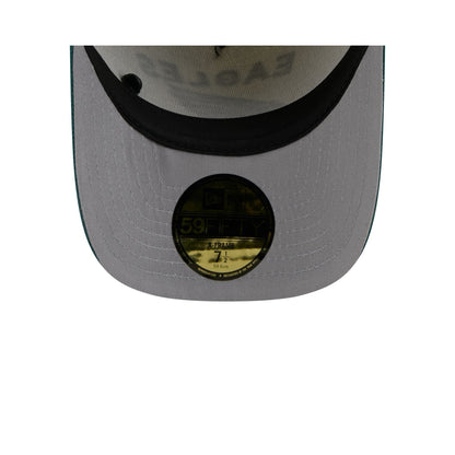 Philadelphia Eagles 2025 Draft Chrome White 59FIFTY A-Frame Fitted Hat