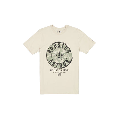 Houston Astros Armed Forces Day 2025 Stone T-Shirt