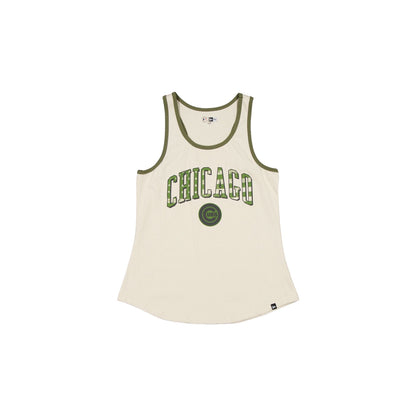 Chicago Cubs Armed Forces Day 2025 Women's Stone Tank Top
