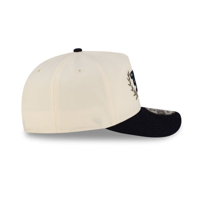New Era Cap Cream Pre-Curved Golfer Hat
