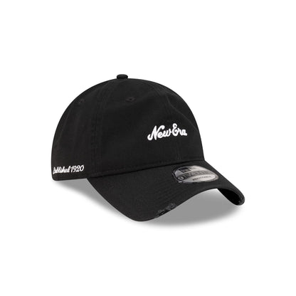 New Era Cap Distressed Black 9TWENTY Adjustable Hat