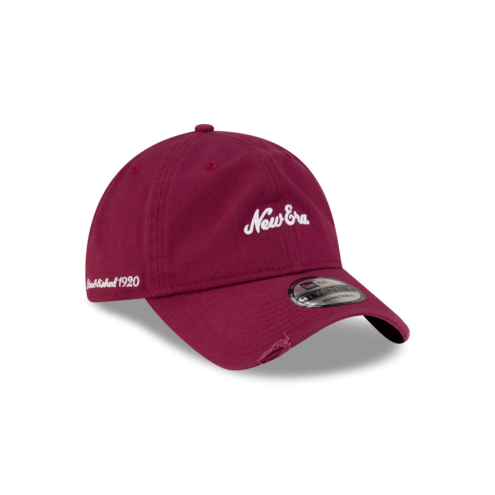New Era Cap Distressed Red 9TWENTY Adjustable Hat
