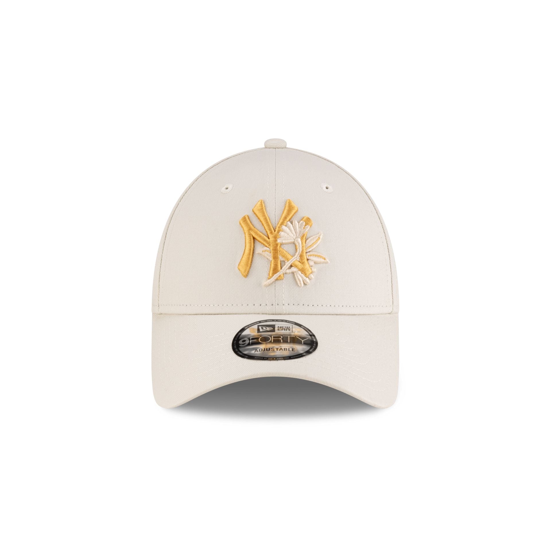 New York Yankees Floral Ivory 9FORTY Adjustable Hat
