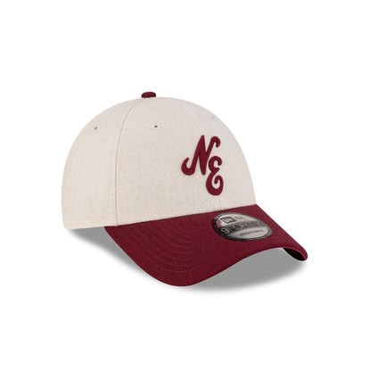 New Era Cap Linen Two Tone Dark Red 9FORTY Adjustable Hat