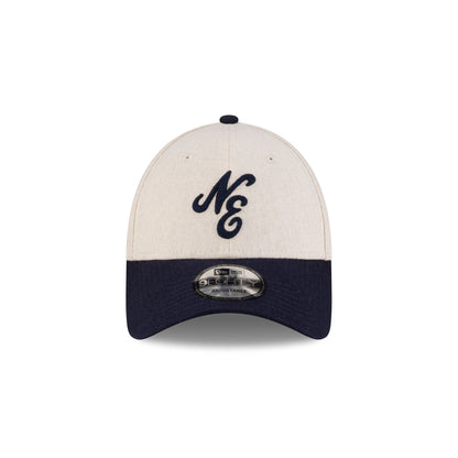 New Era Cap Linen Two Tone Navy 9FORTY Adjustable Hat