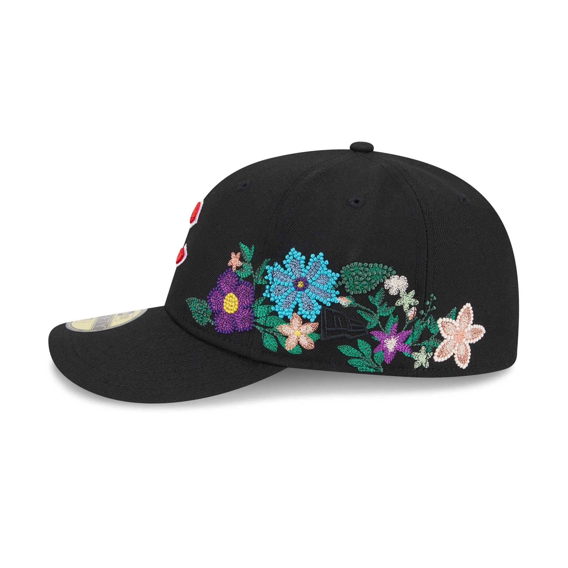 Chicago Cubs Tonal Florals Black 59FIFTY Fitted Hat