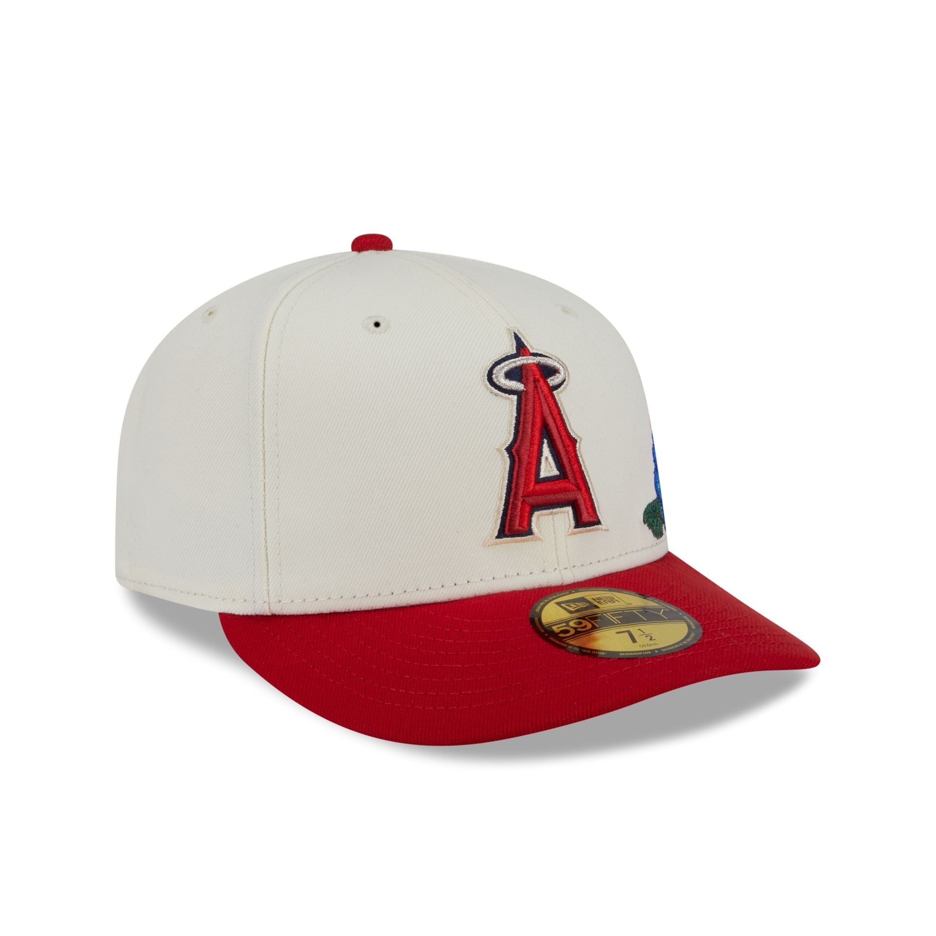 Los Angeles Angels Tonal Florals White 59FIFTY Fitted Hat