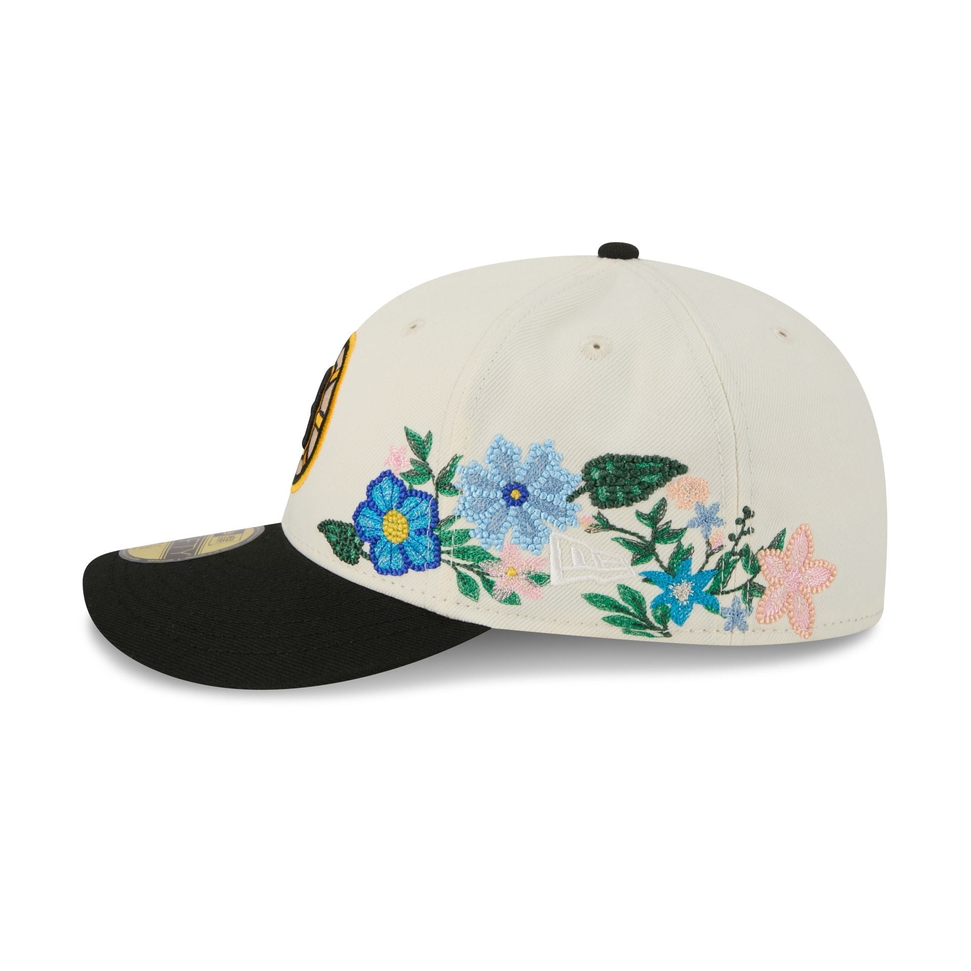 Boston Bruins Tonal Florals White 59FIFTY Fitted Hat