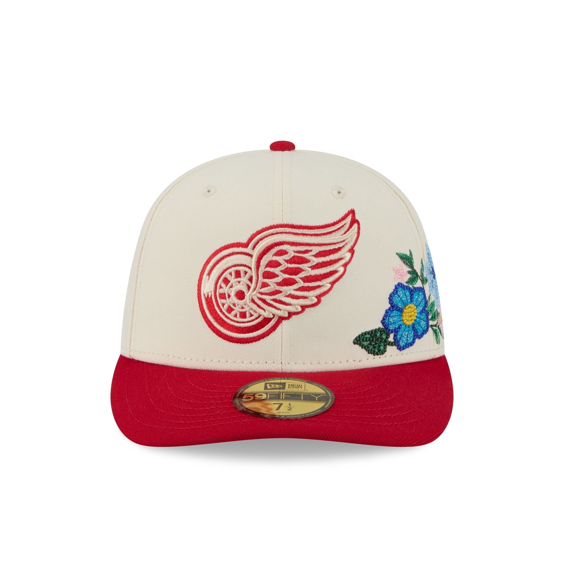 Detroit Red Wings Tonal Florals White 59FIFTY Fitted Hat