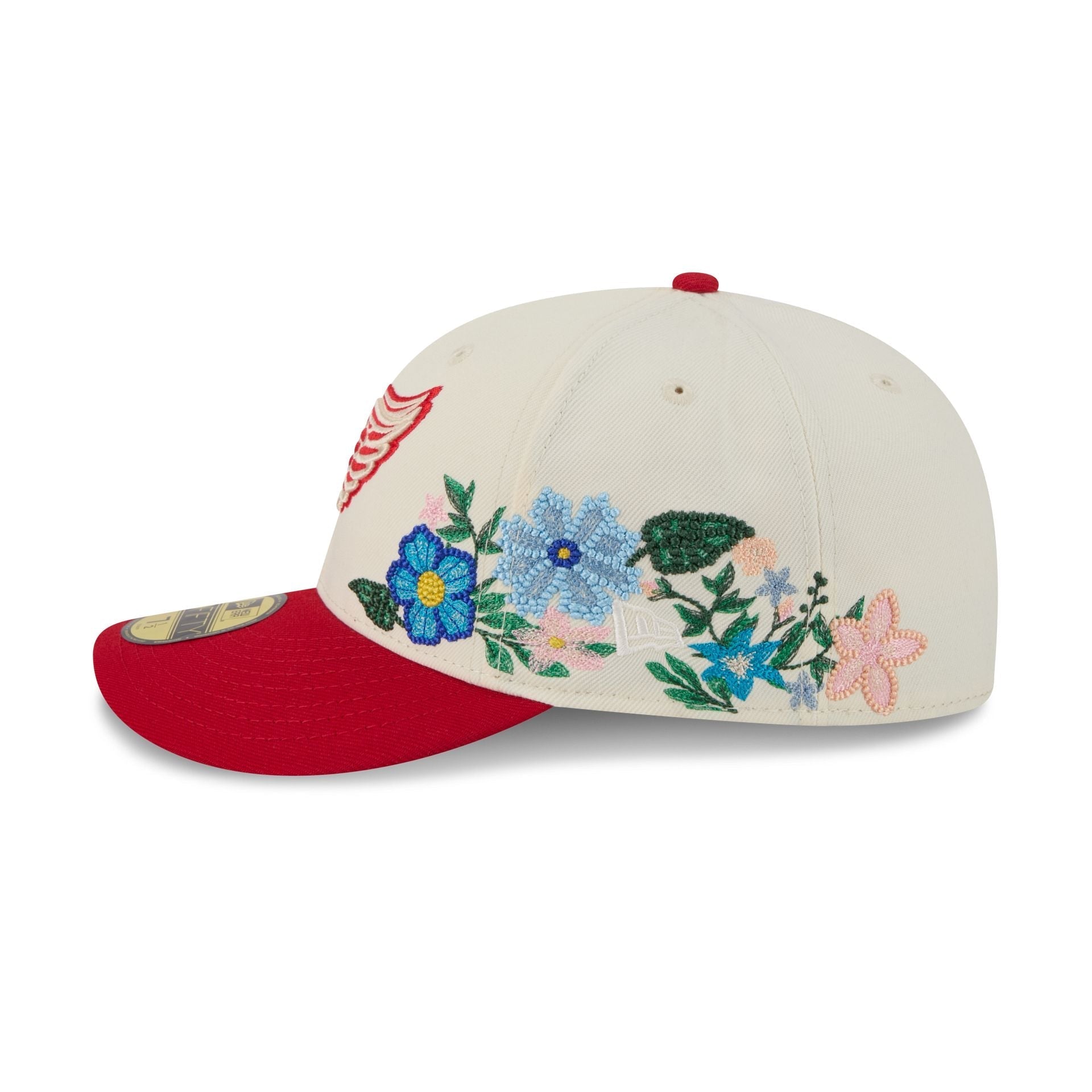 Detroit Red Wings Tonal Florals White 59FIFTY Fitted Hat