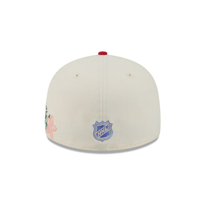 Detroit Red Wings Tonal Florals White 59FIFTY Fitted Hat