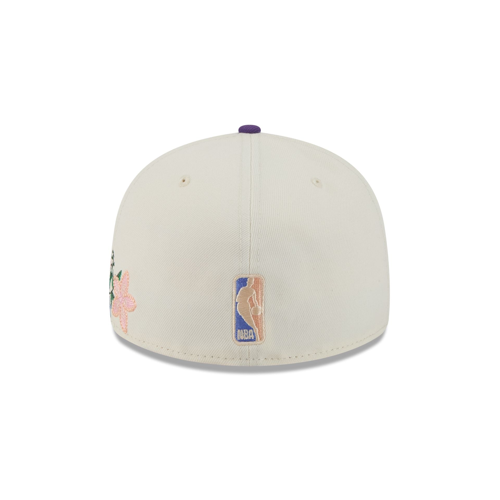 Los Angeles Lakers Tonal Florals White 59FIFTY Fitted Hat