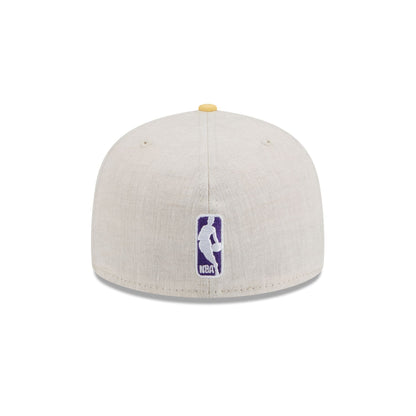 Los Angeles Lakers Linen 59FIFTY Fitted Hat
