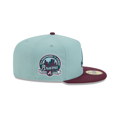 Atlanta Braves Beach Kiss Blue 59FIFTY A-Frame Fitted Hat