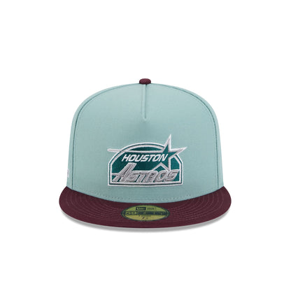 Houston Astros Beach Kiss Blue 59FIFTY A-Frame Fitted Hat