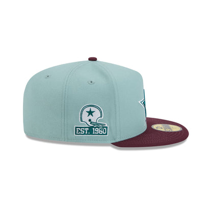 Dallas Cowboys Beach Kiss Blue 59FIFTY A-Frame Fitted Hat