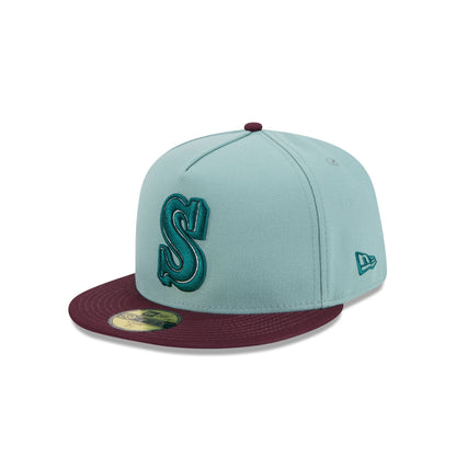 Seattle Mariners Beach Kiss Blue 59FIFTY A-Frame Fitted Hat