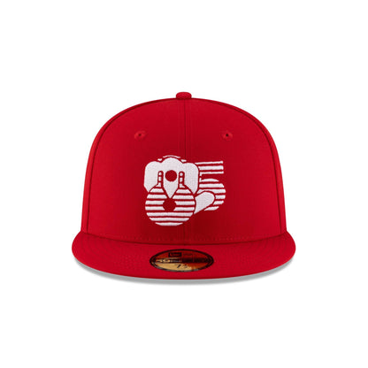 Diablos Rojos del M��xico LMB 100th Anniversary Away 59FIFTY Fitted Hat