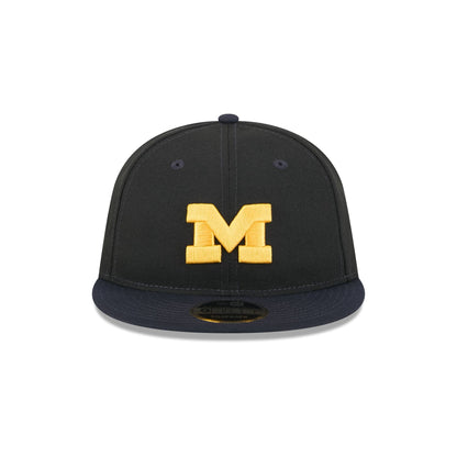 Michigan Wolverines Tournament Side Patch Retro Crown 9FIFTY Strapback Hat