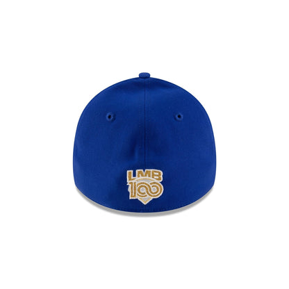 Bravos de Le��n LMB 100th Anniversary Alt Blue 39THIRTY Stretch Fit Hat
