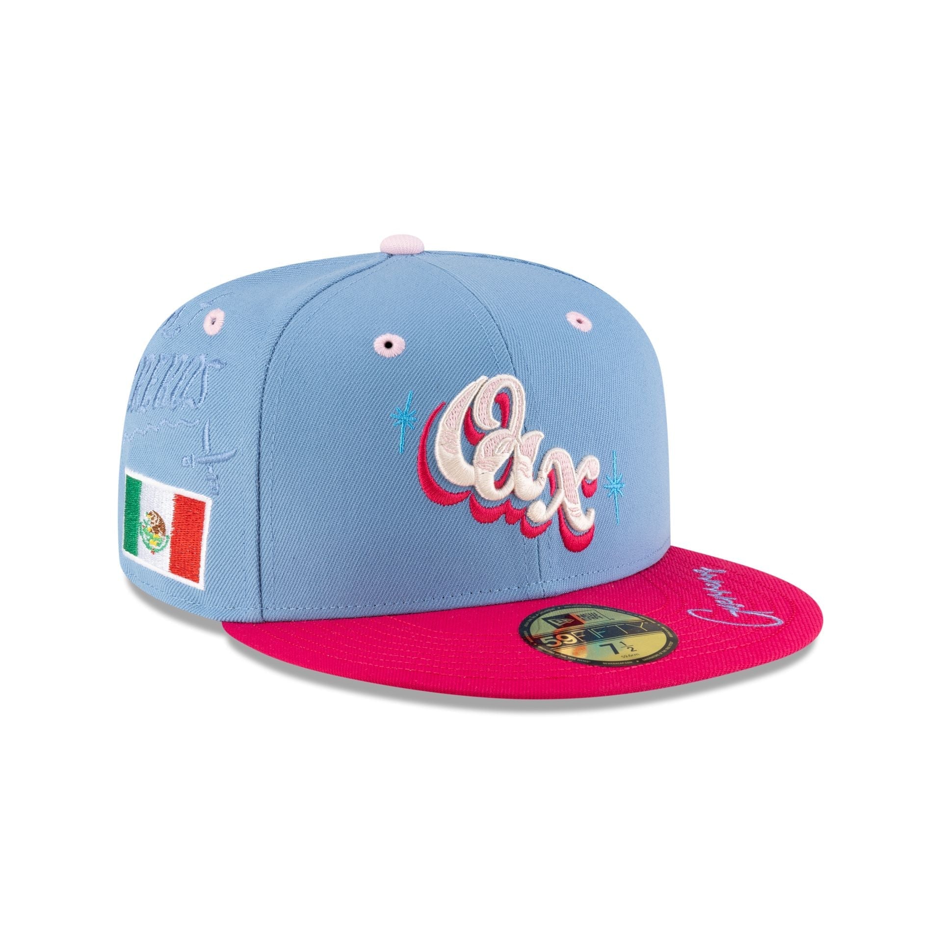 Guerreros de Oaxaca LMB 100th Anniversary Alt Blue 59FIFTY Fitted Hat