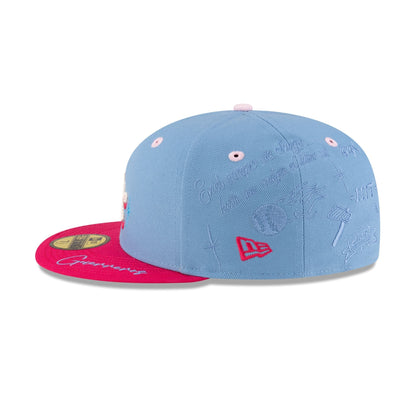 Guerreros de Oaxaca LMB 100th Anniversary Alt Blue 59FIFTY Fitted Hat