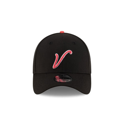 El ��guila de Veracruz LMB 100th Anniversary Alt Black 39THIRTY Stretch Fit Hat
