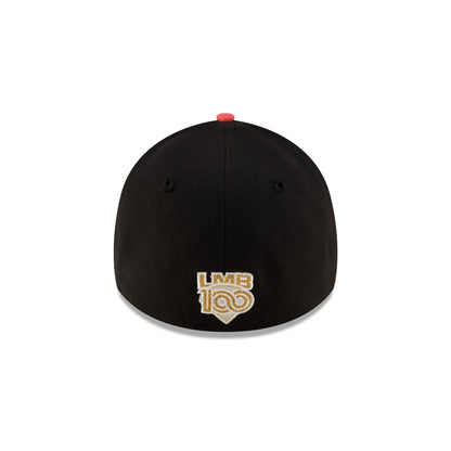 El ��guila de Veracruz LMB 100th Anniversary Alt Black 39THIRTY Stretch Fit Hat