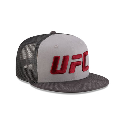 UFC Suede Gray 9FIFTY Trucker Hat