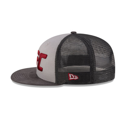 UFC Suede Gray 9FIFTY Trucker Hat
