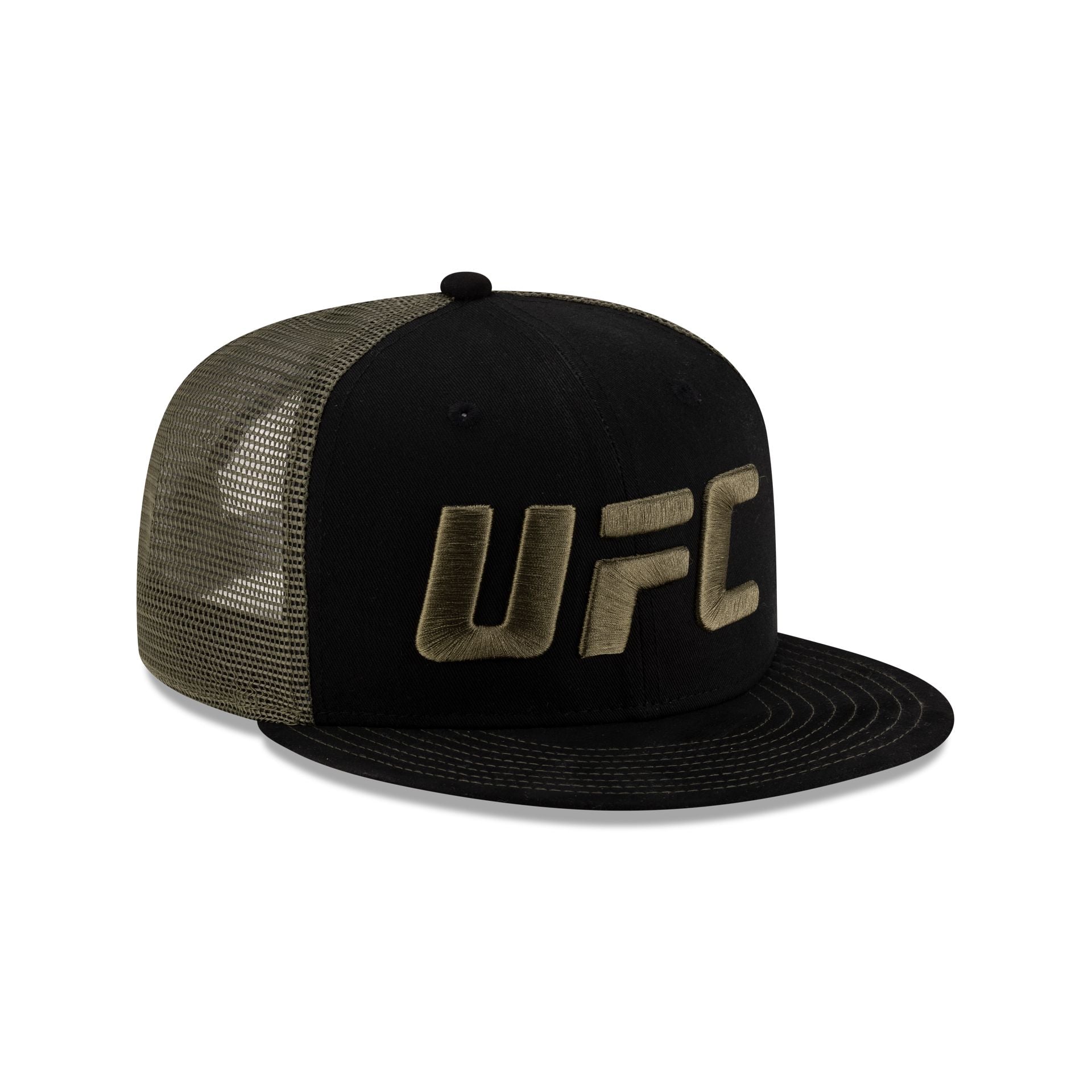 UFC Suede Black 9FIFTY Trucker Hat