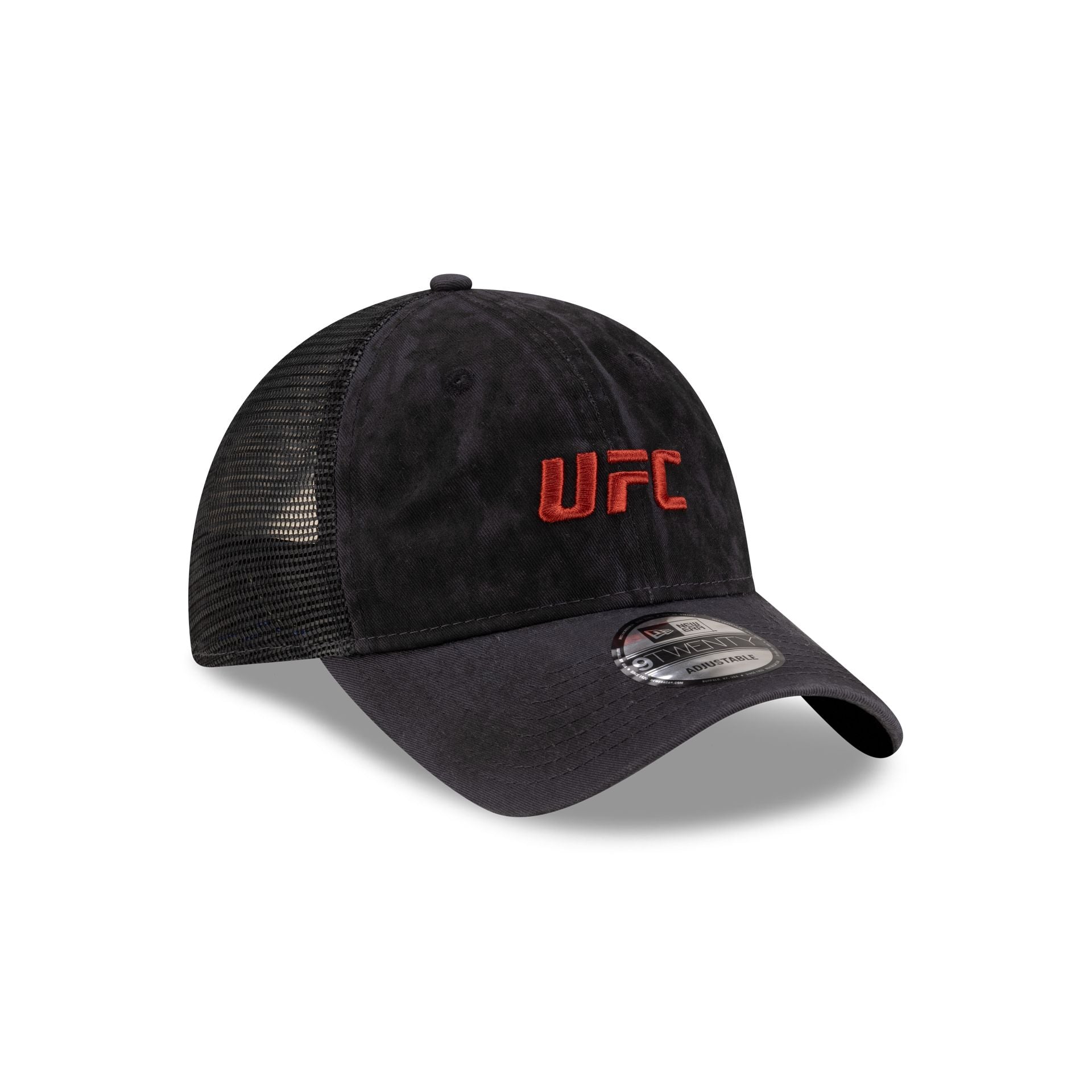 UFC Oil Wash Gray 9TWENTY Trucker Hat