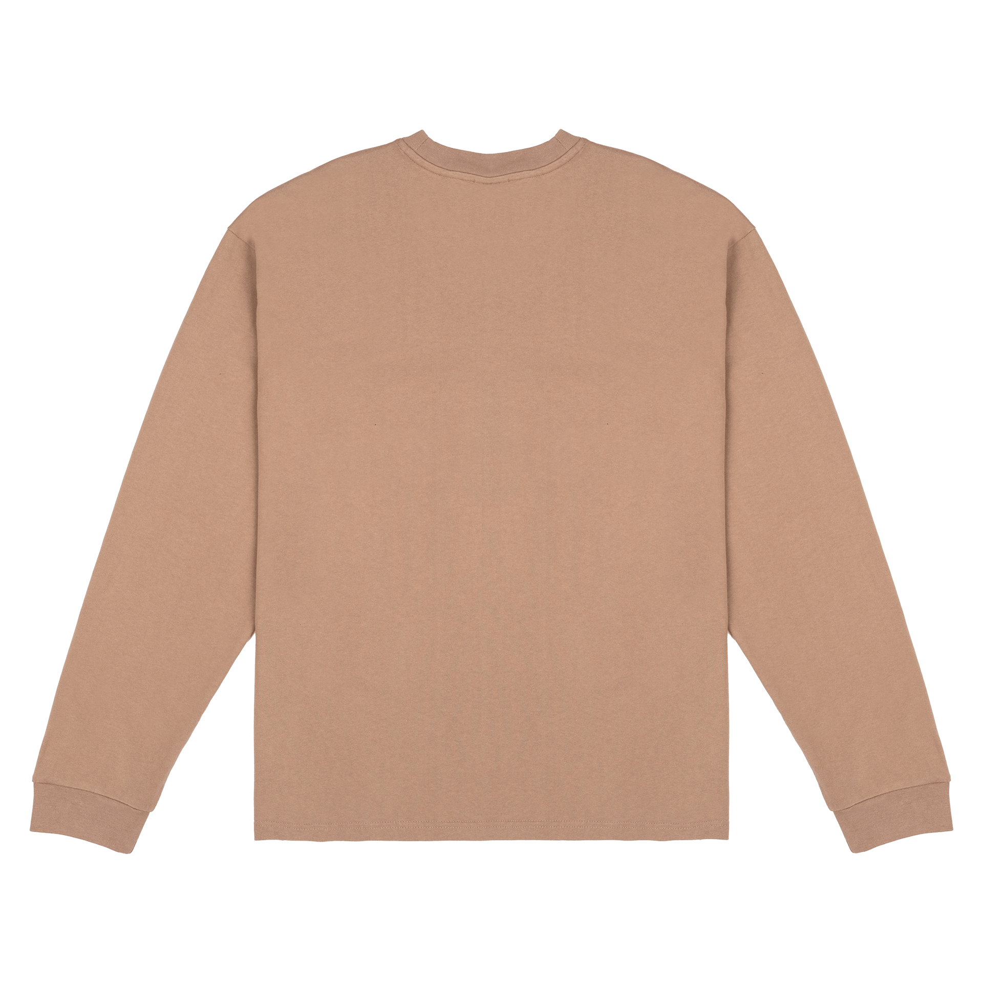 New Era Branded Alden Heavyweight Taupe Gray Long Sleeve Pocket T-Shirt