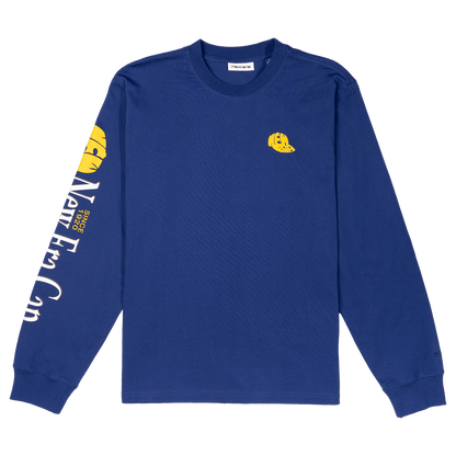 New Era Branded Lock Up '87 Dark Royal Long Sleeve T-Shirt