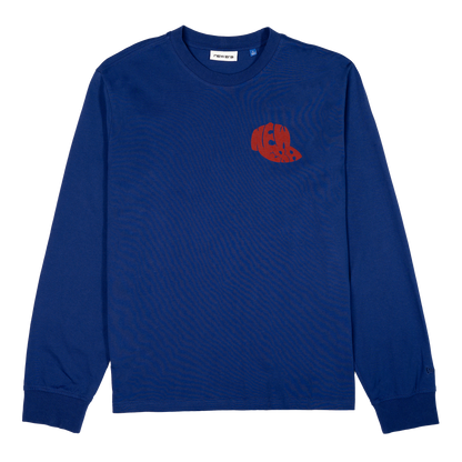 New Era Branded 59FIFTY Archivist Dark Royal Long Sleeve T-Shirt