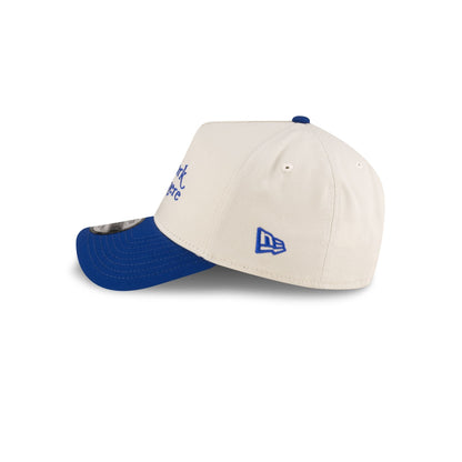 New York or Nowhere x New York Mets Chrome White Wordmark 9FORTY A-Frame Snapback Hat