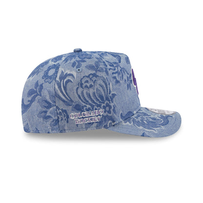 Colorado Rockies Denim Jacquard Golfer Hat