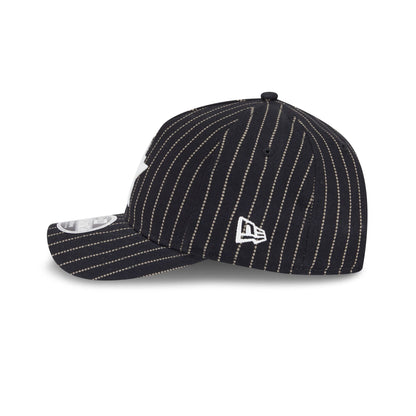 Houston Astros Dotted Pinstripe 9FORTY M-Crown A-Frame Adjustable Hat