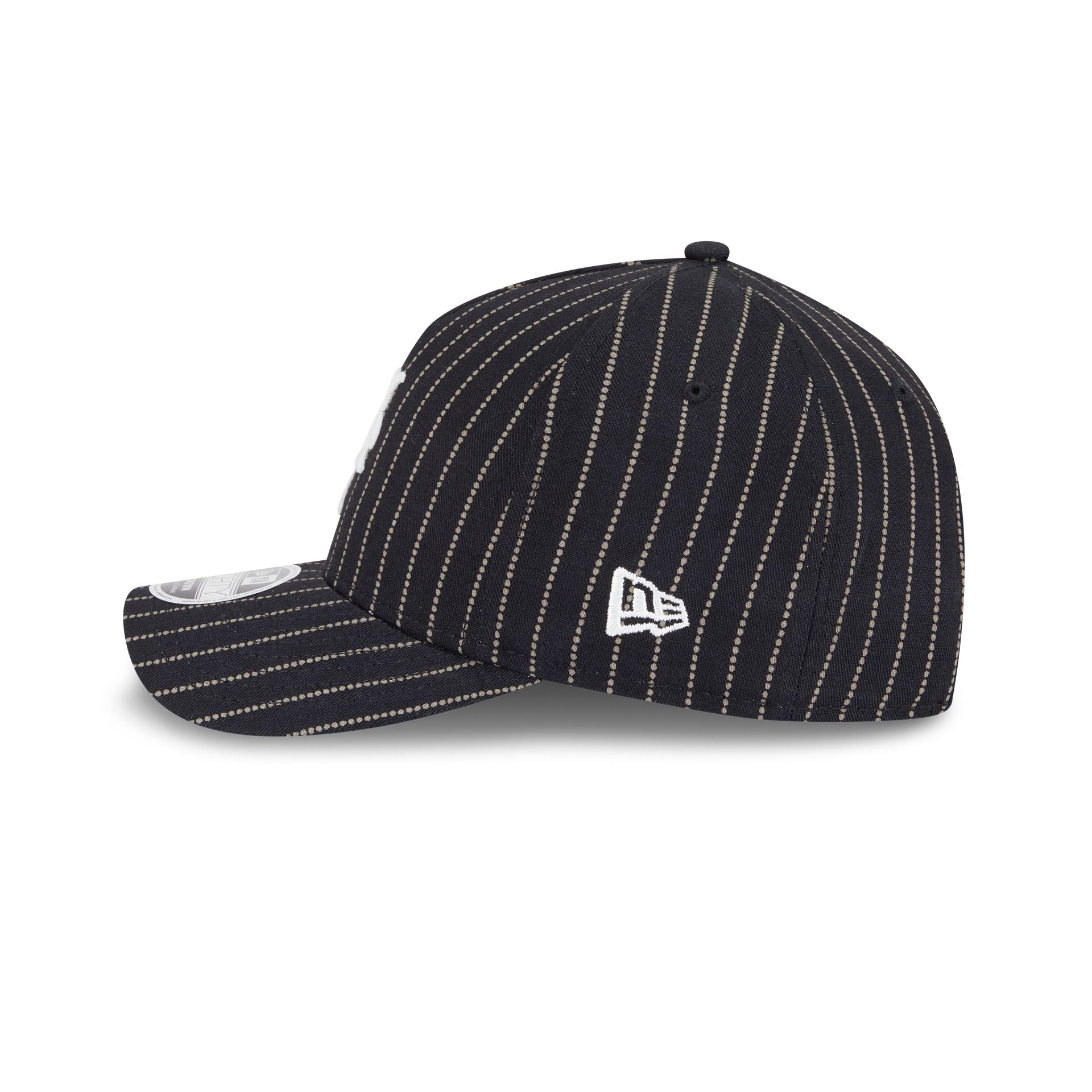 New York Mets Dotted Pinstripe 9FORTY M-Crown A-Frame Adjustable Hat