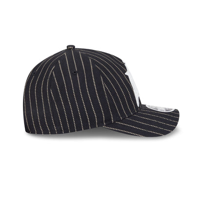 Miami Marlins Dotted Pinstripe 9FORTY M-Crown A-Frame Adjustable Hat